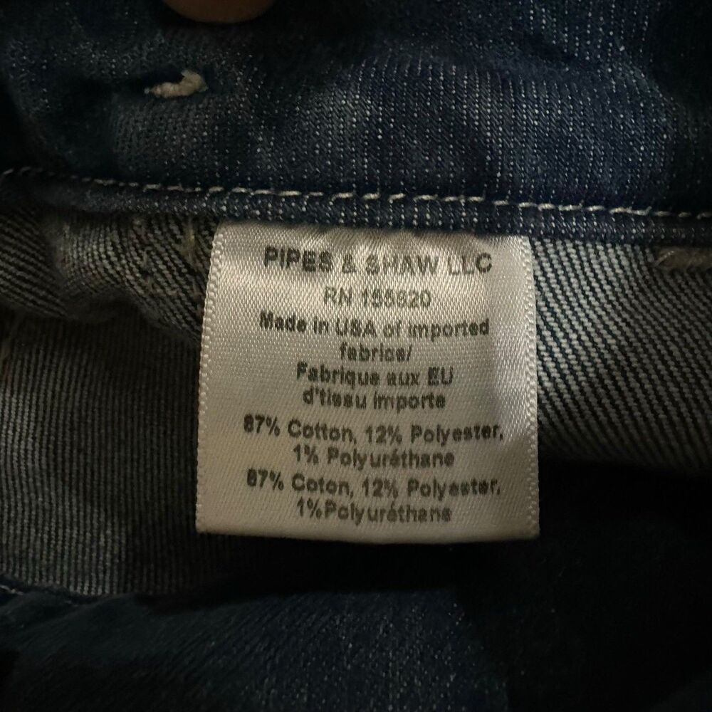 Veronica Beard Jeans Women's 25x28 Blue Logan Slim Straight Extra High-Rise Belt - Picture 9 of 14